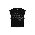 444 BLACK MUSCLE TEE